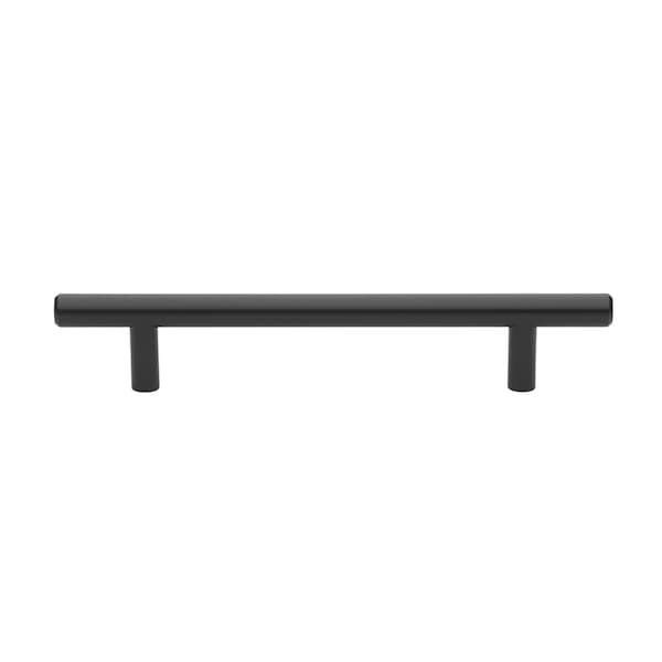 Gliderite Hardware 5-1/16 in. Center to Center Matte Black Solid Steel Bar Pull - 5002-128-MB 5002-128-MB-1 - main